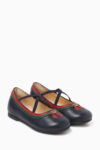 Ballet Flats in Leather