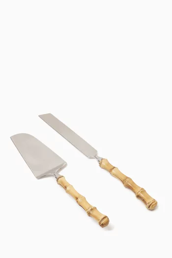 Bamboo Cake Service Set