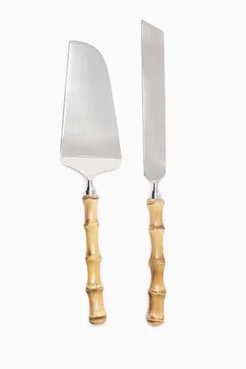 Bamboo Cake Service Set