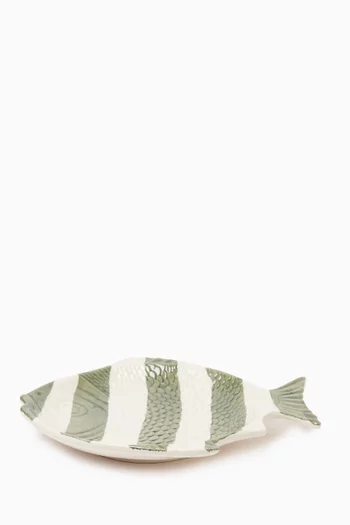 The Fishes Dessert Plate in Ceramic