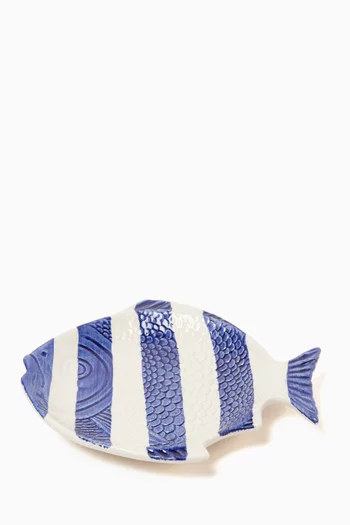 The Fishes Dessert Plate in Ceramic