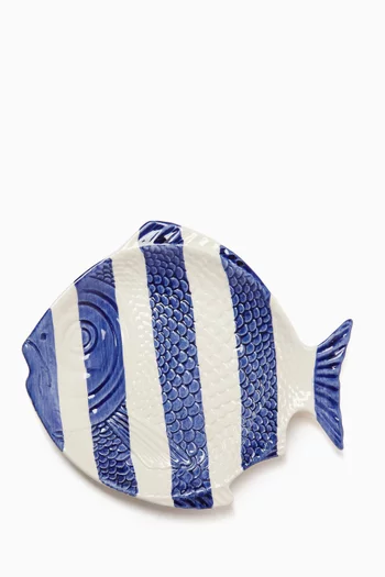The Fishes Dessert Plate in Ceramic