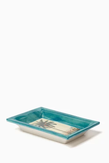 Palm Tree Vide Poche in Ceramic