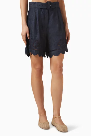 Sandsora Embroidered Shorts