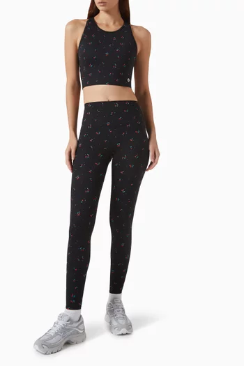Luxe Blossom Sports Crop Top