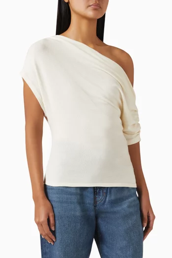 Iris One-shoulder Top in Knit