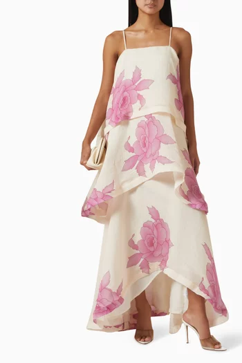 Rova Floral Tiered Dress