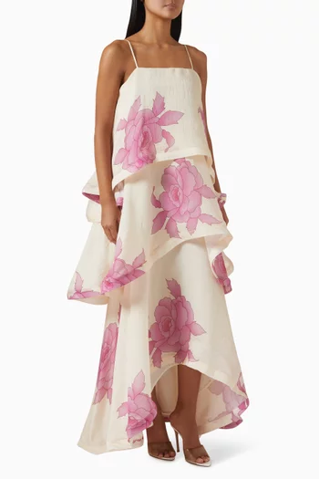 Rova Floral Tiered Dress