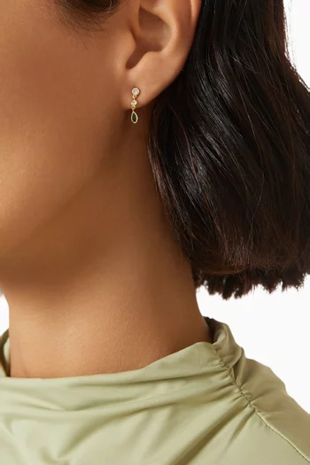 Jenny Drop Earrings in 14kt Gold Vermeil