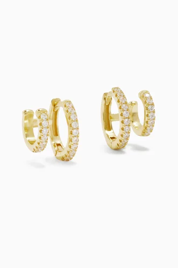 Katerina Double Hoop Earrings