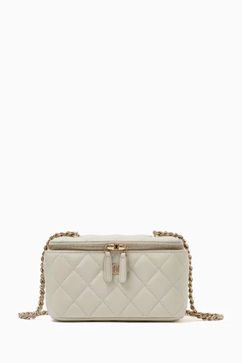 Small Vanity Chain Case in Lambskin