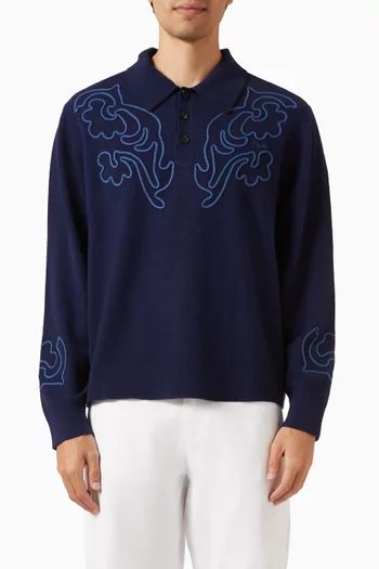 Blaze Polo Sweater in Wool
