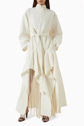 Ruffled Jumpsuit in Poplin