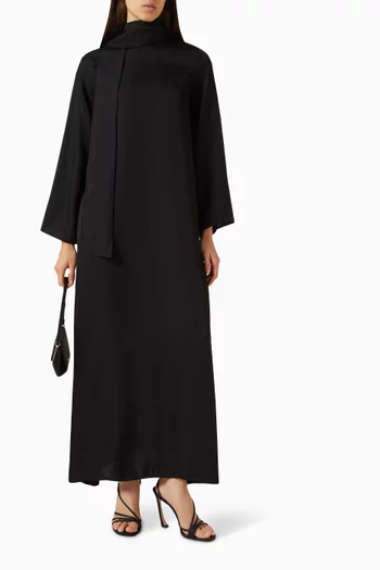 Belted Scarf Dress