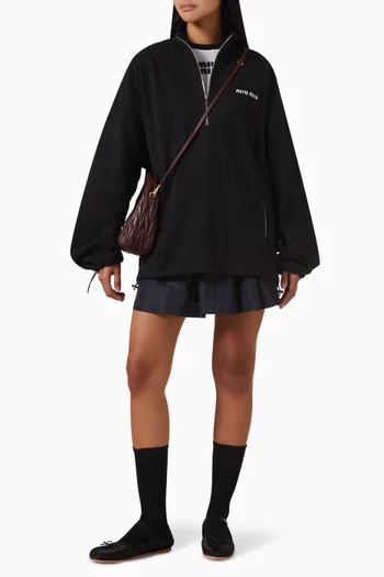 Zip Sweatshirt in Cotton Fleece