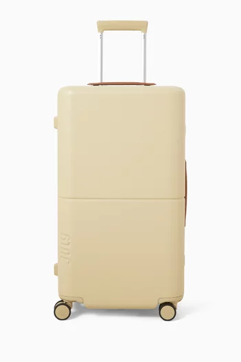 Checked Trunk Suitcase