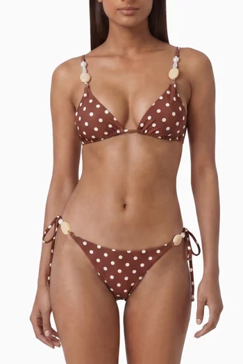 Bead-detail Bikini Briefs