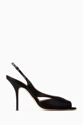 Larsa 90 Sandals in Satin