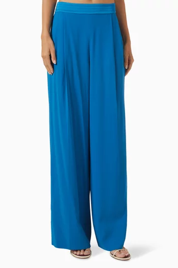 Cara Wide-leg Pants in Crepe