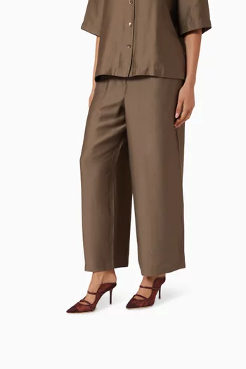 Maureen 85 Mules in Mesh & Leather