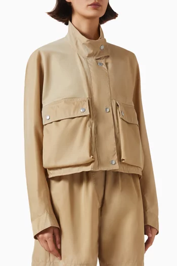 Washed Jacket in Re-Nylon