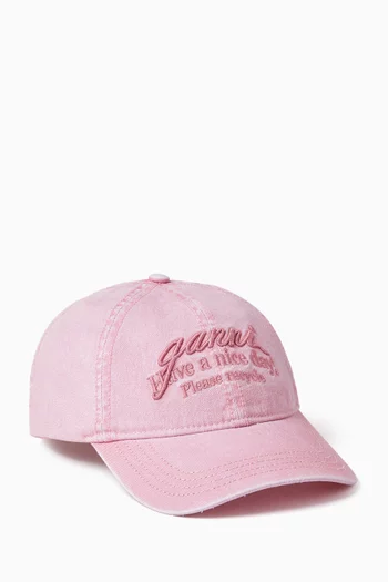 Embroidered Cap in Organic Cotton