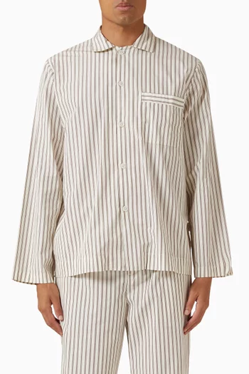 Long-sleeved Shirt in Cotton Poplin