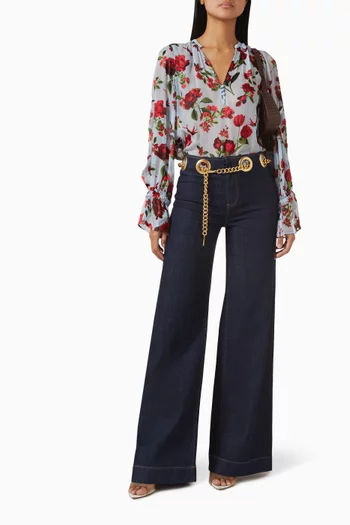 Jasper Chain-belt Jeans in Denim