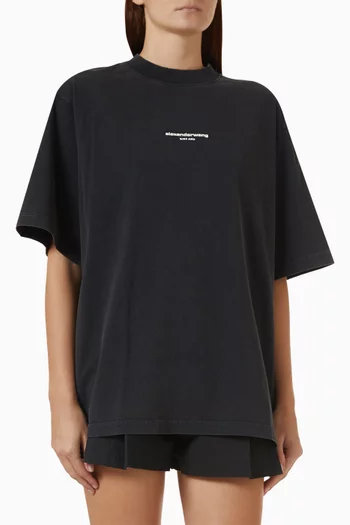 Logo Print T-shirt in Cotton