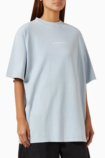 Logo Print T-shirt in Cotton