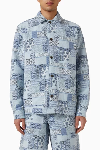 Patchwork Jacquard Overshirt