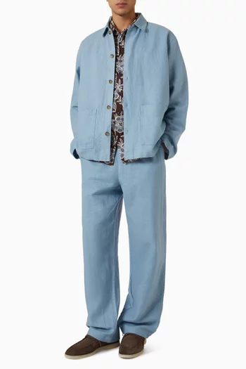 Casual Pants in Linen-blend