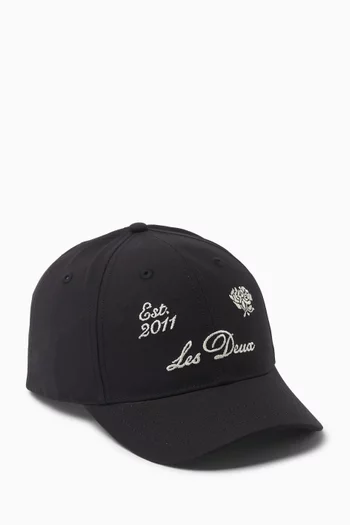 Deux Baseball Cap in Cotton-twill