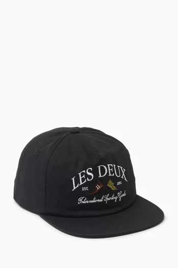 Ivy League Letterman Cap in Organic Cotton-twill