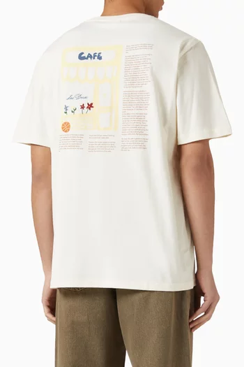 Café T-shirt in Organic Cotton-jersey