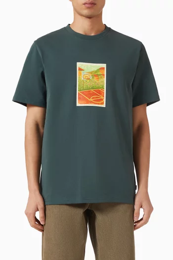 Court T-shirt in Organic Cotton-jersey