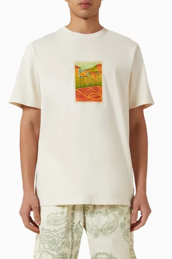 Court T-shirt in Organic Cotton-jersey