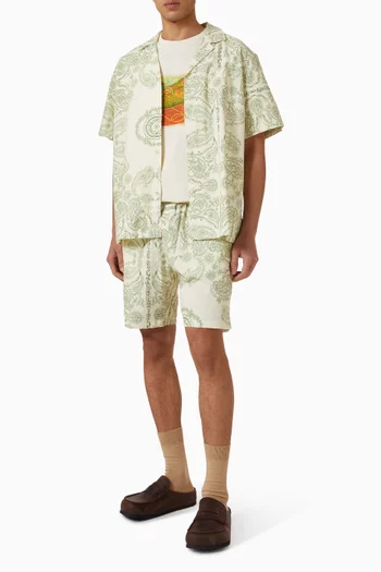 Paisley All-over Print Shirt in Organic Cotton