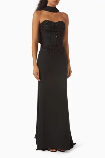 Loulou Embellished Maxi Dress