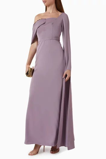 Rubina Embellished-trim Maxi Dress