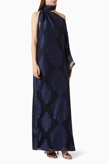 Atlas Qing Kaftan in Fil Coupé