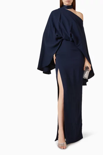 Brooks Maxi Dress in Crepe Cady
