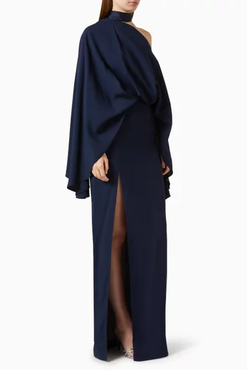 Brooks Maxi Dress in Crepe Cady