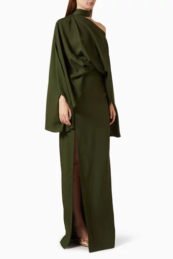 Brooks Maxi Dress in Crepe Cady