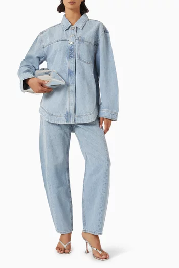 Lucina Stud Shirt in Denim