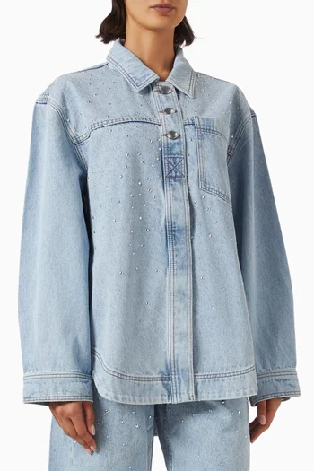 Lucina Stud Shirt in Denim
