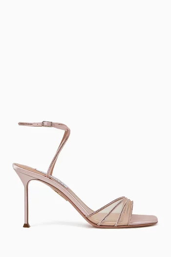 Dream Girl 85 Sandals in Suede & Mesh