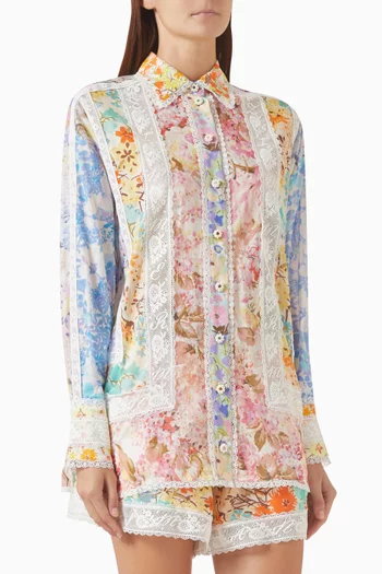 Solstice Spliced Shirt in Cotton