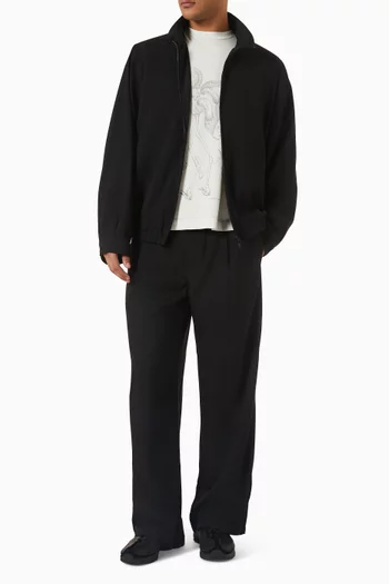 Wide-leg Pants in Twill