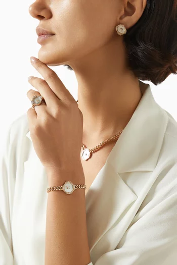Quwa Motif Bracelet in 18kt Rose Gold